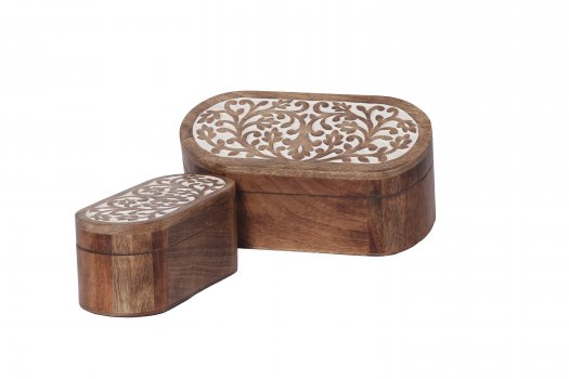 Carved Wooden Box Merchants of India products