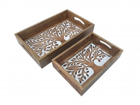 Carved Tray Merchants of India products