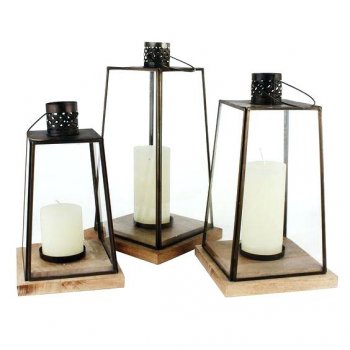 Wood & metal lantern Merchants of India products